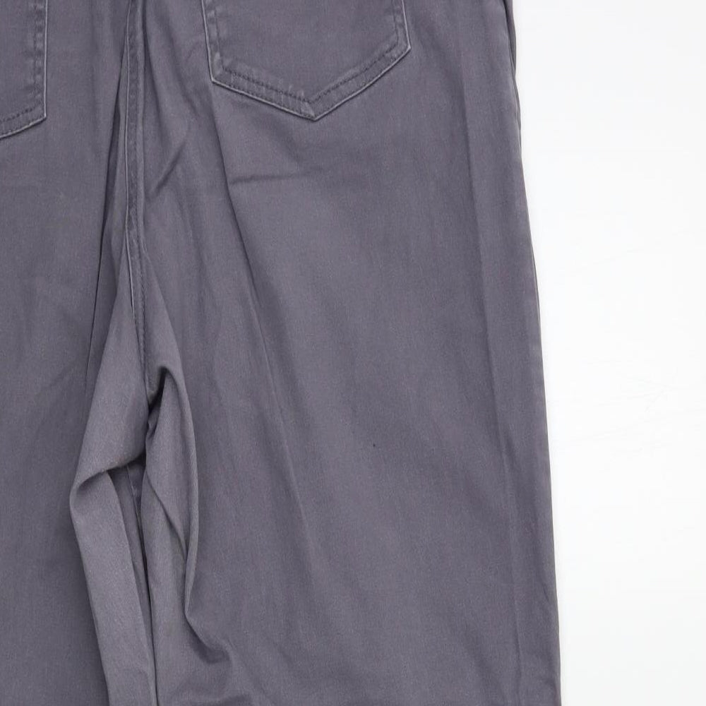 Womens UK Size 18 Preworn Regular Fit Straight Grey Jeans