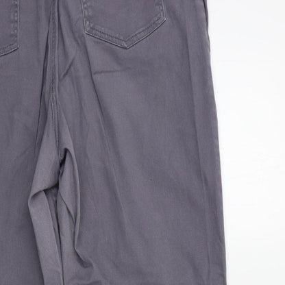 Womens UK Size 18 Preworn Regular Fit Straight Grey Jeans
