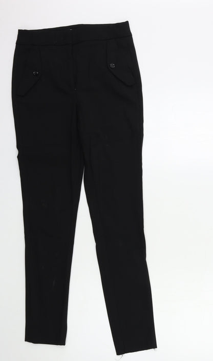 Womens UK Size 8 H&M Regular Fit  Black Trousers