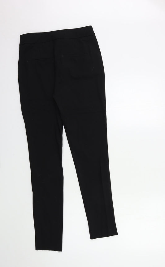 Womens UK Size 8 H&M Regular Fit  Black Trousers