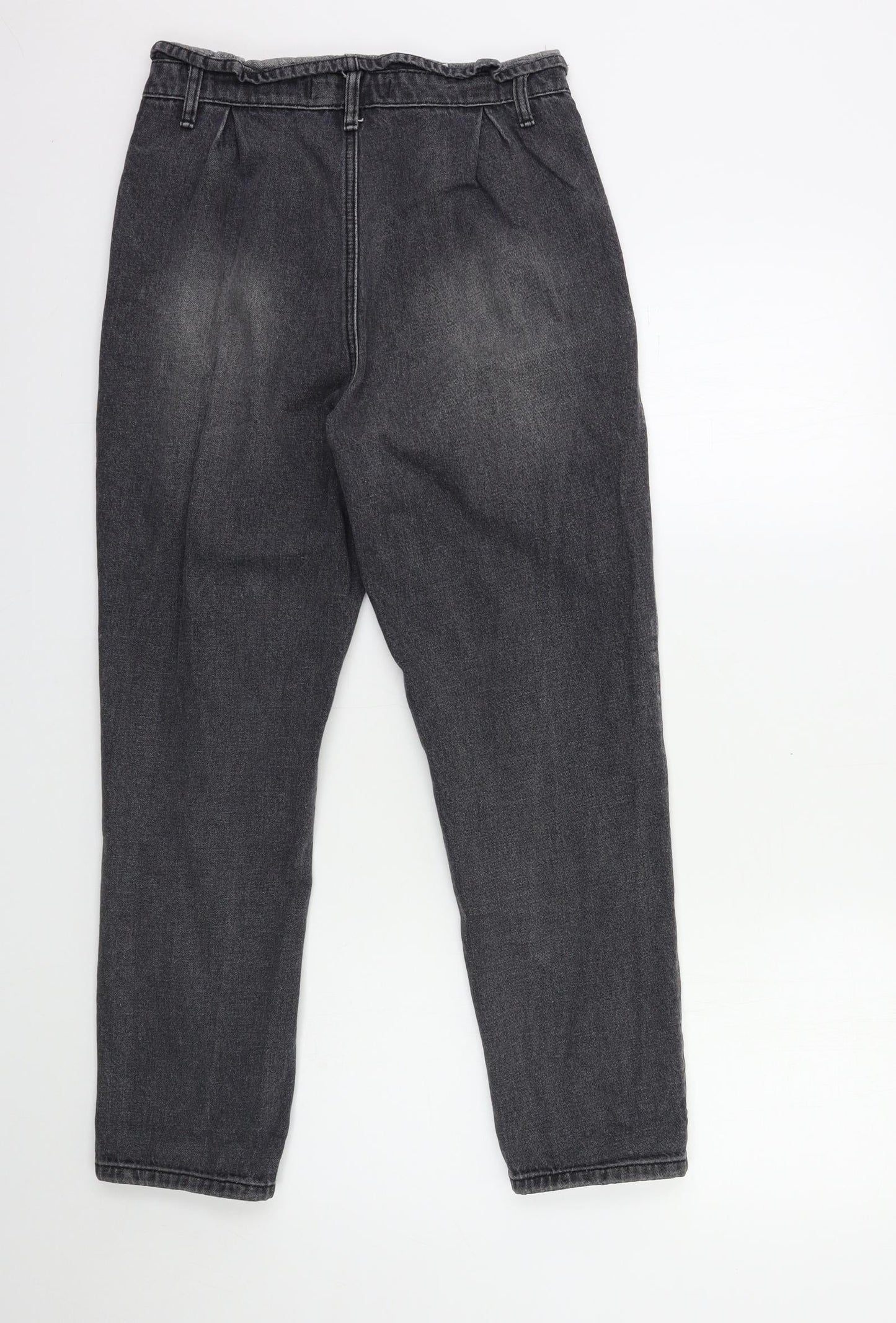 reality Womens Black  Denim Mom Jeans Size S L26 in