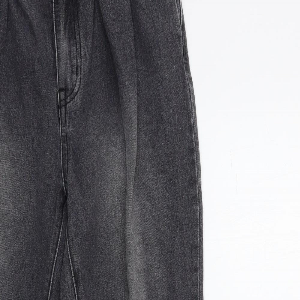 reality Womens Black  Denim Mom Jeans Size S L26 in