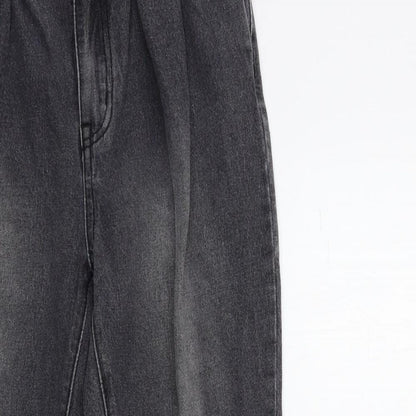 reality Womens Black  Denim Mom Jeans Size S L26 in