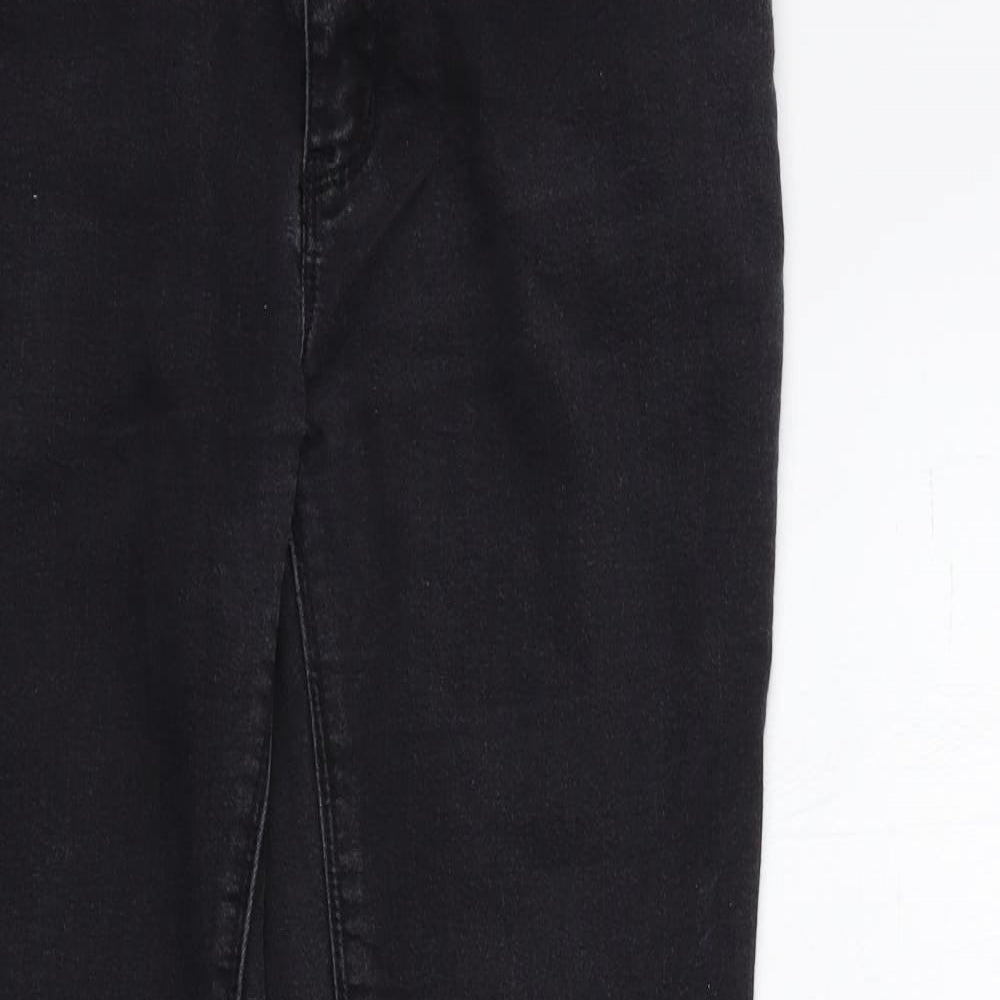 Denim & Co. Womens Black  Denim Skinny Jeans Size 14 L27 in