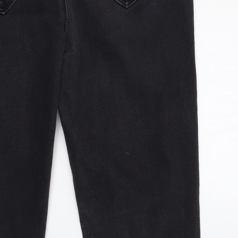 Denim & Co. Womens Black  Denim Skinny Jeans Size 14 L27 in