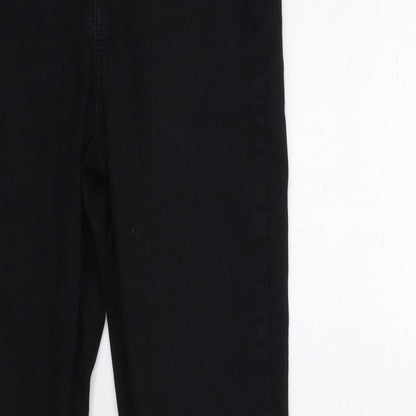 Denim & Co. Womens Black  Denim Skinny Jeans Size 10 L30 in