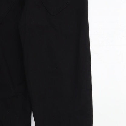 Denim & Co. Womens Black  Denim Skinny Jeans Size 10 L28 in