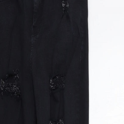 Topshop Womens Black  Denim Skinny Jeans Size 30 in L32 in