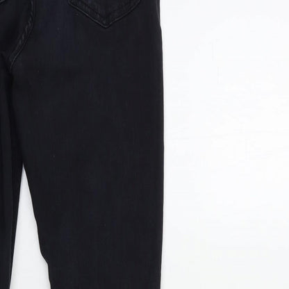 Topshop Womens Black  Denim Skinny Jeans Size 30 in L32 in