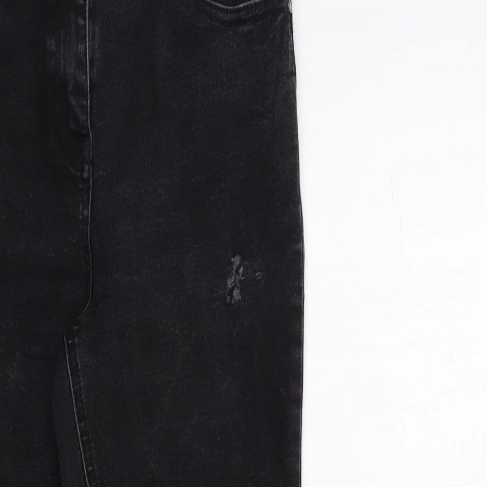 Matalan Womens Black  Denim Skinny Jeans Size 10 L28 in