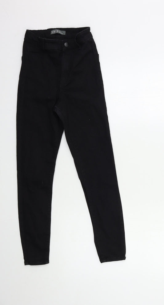 Denim & Co. Womens Black  Denim Skinny Jeans Size 8 L25 in