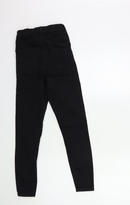 Denim & Co. Womens Black  Denim Skinny Jeans Size 8 L25 in