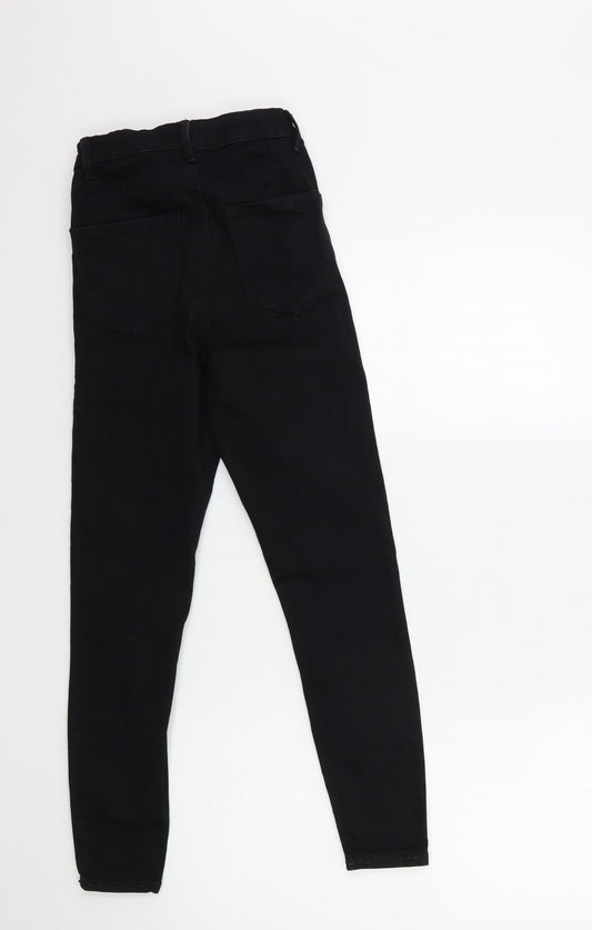 Denim & Co. Womens Black  Denim Skinny Jeans Size 8 L25 in