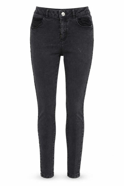 Womens UK Size 10 Dorothy Perkins Regular Fit Skinny Black Jeans