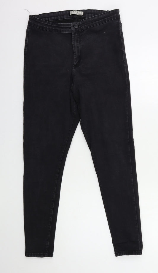 Denim & Co. Womens Black  Denim Skinny Jeans Size 8 L26 in