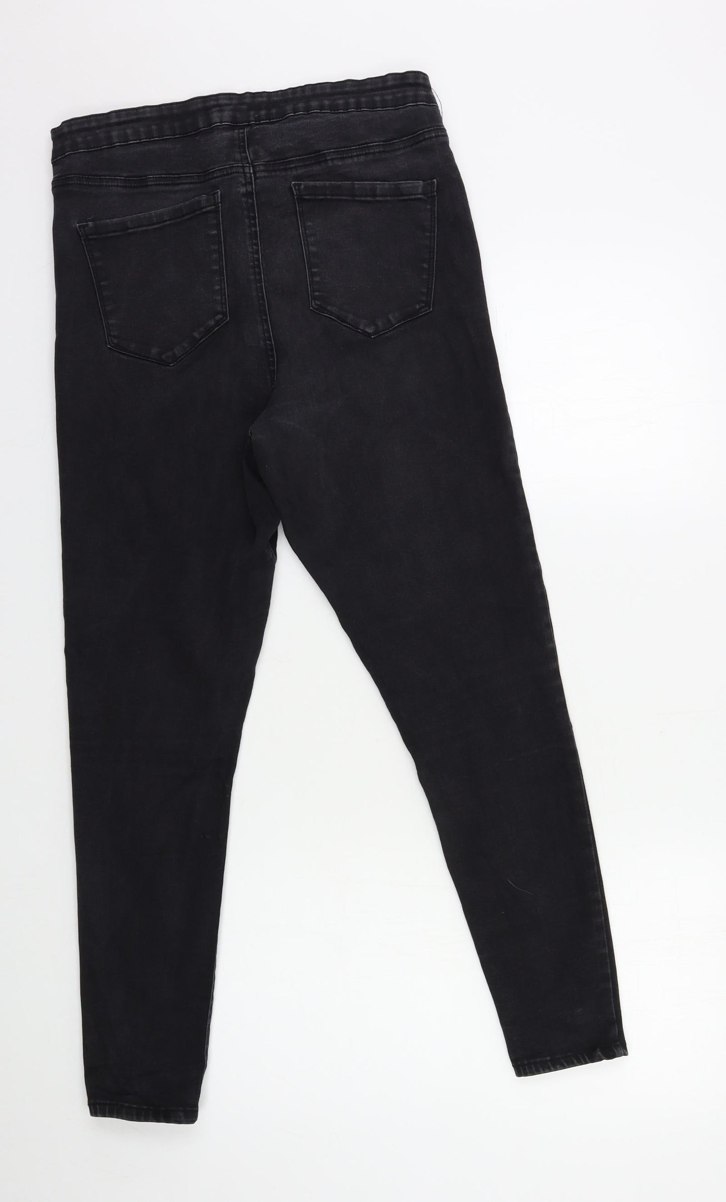 Denim & Co. Womens Black  Denim Skinny Jeans Size 8 L26 in