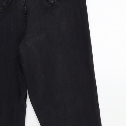 Denim & Co. Womens Black  Denim Skinny Jeans Size 8 L26 in