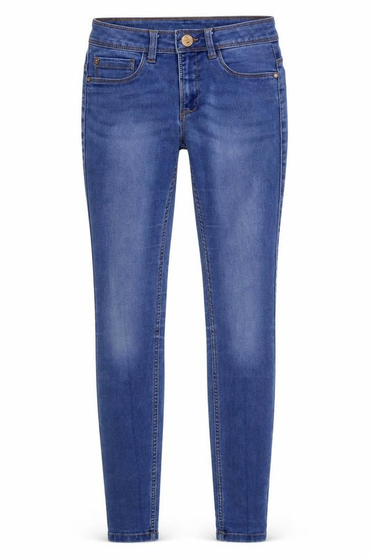 Front view of Only women’s blue denim skinny jeans, size S, 31-inch leg