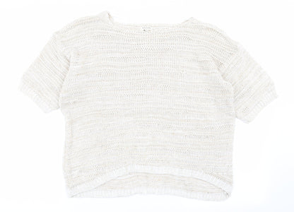 Womens UK Size 8 River Island Beige Pullover Jumper