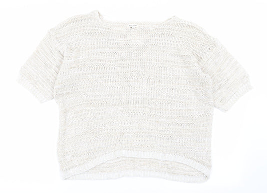 Womens UK Size 8 River Island Beige Pullover Jumper