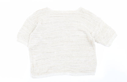 Womens UK Size 8 River Island Beige Pullover Jumper