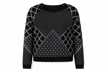 Womens UK Size L Sparkle & Fade Black Pullover Jumper