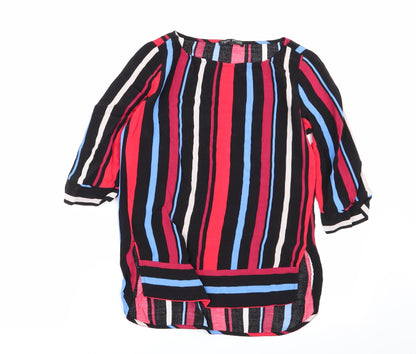 Womens UK Size 6 NEXT Multicoloured Basic Blouse