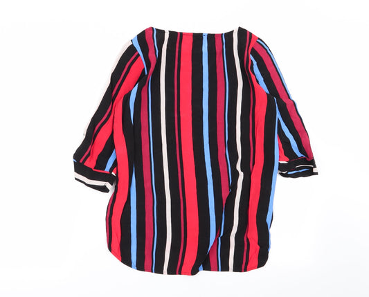 Womens UK Size 6 NEXT Multicoloured Basic Blouse
