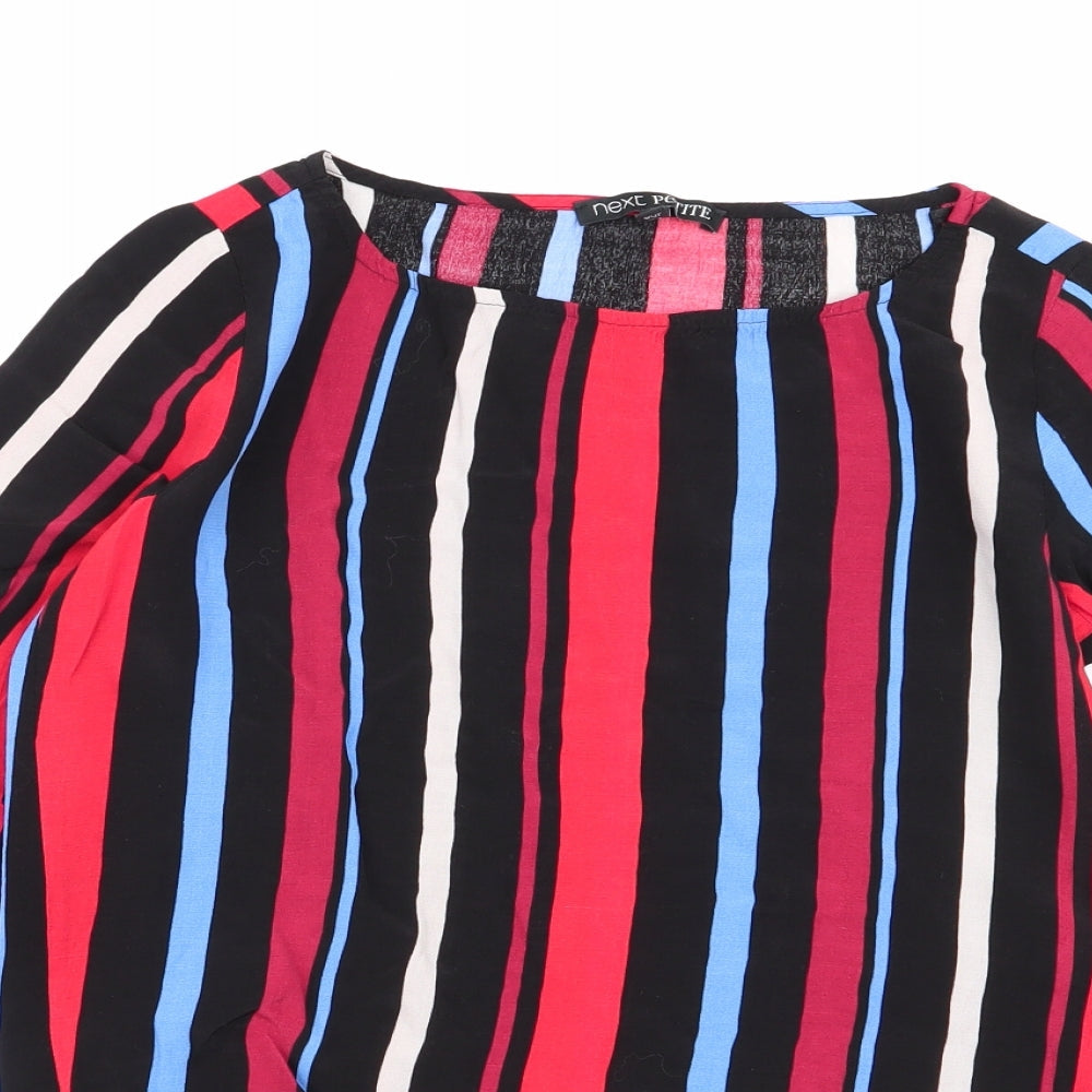 Womens UK Size 6 NEXT Multicoloured Basic Blouse