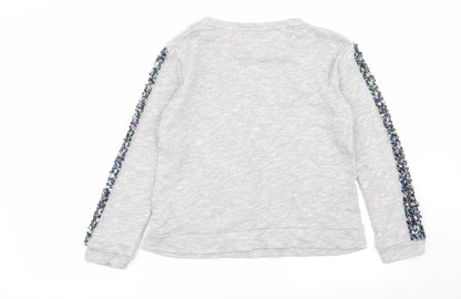 NEXT Girls Grey   Pullover Jumper Size 11 Years