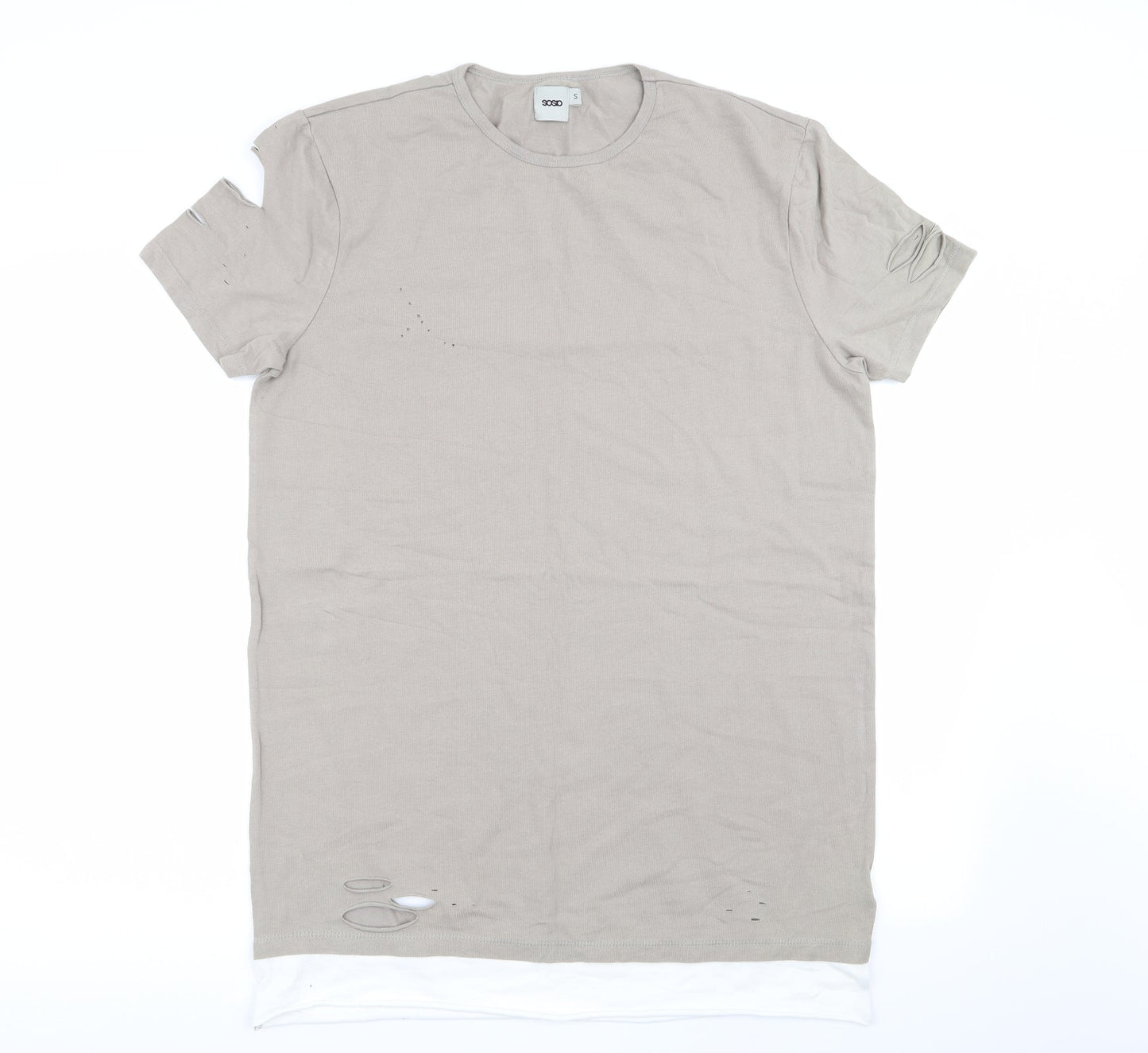 Mens UK Size S ASOS Beige  T-Shirt