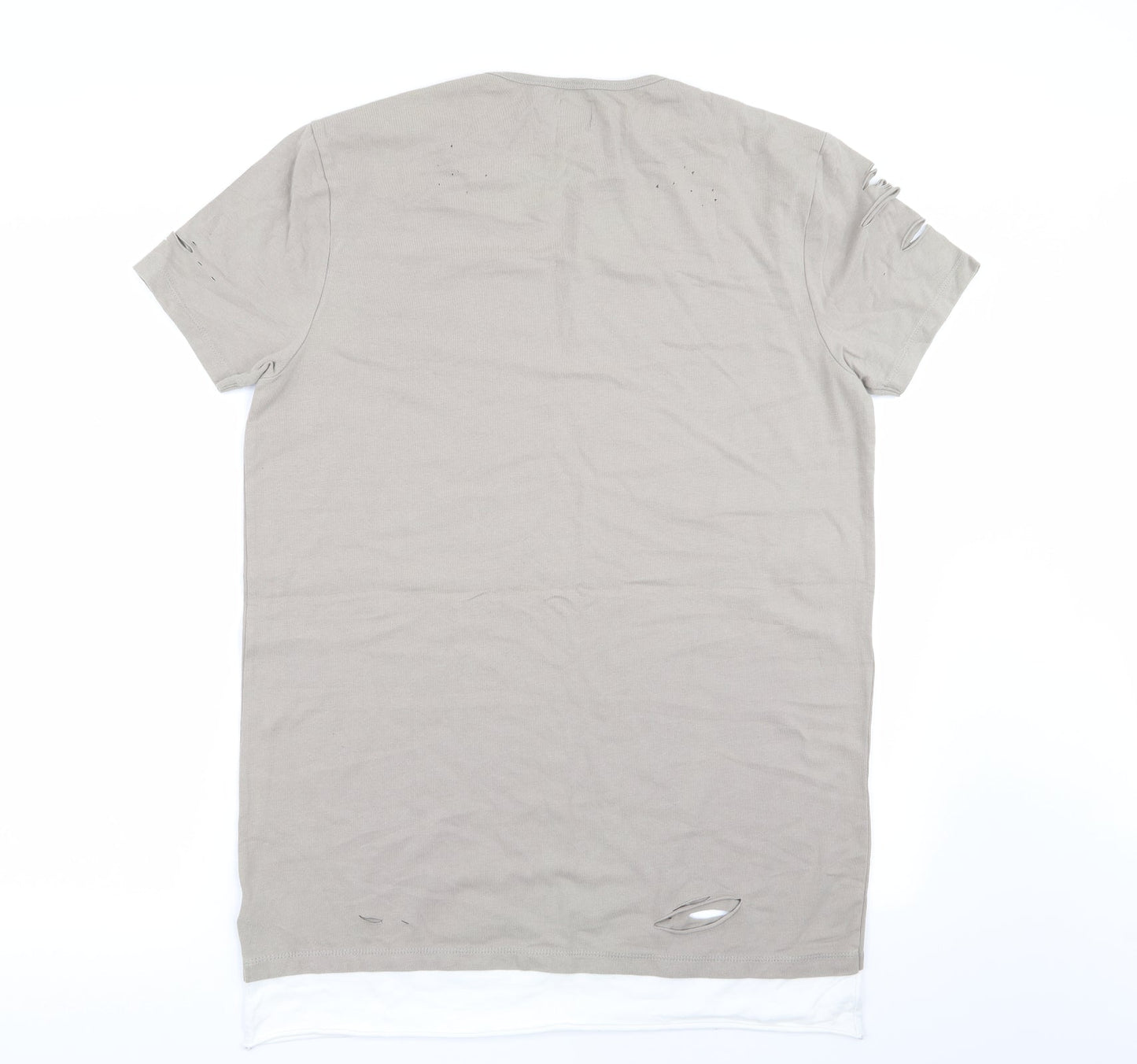 Mens UK Size S ASOS Beige  T-Shirt