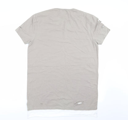 Mens UK Size S ASOS Beige  T-Shirt