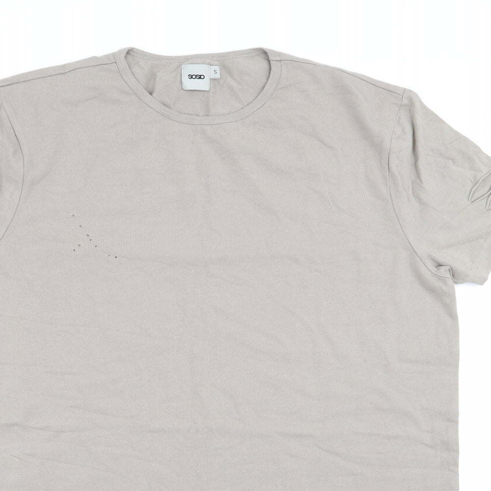 Mens UK Size S ASOS Beige  T-Shirt