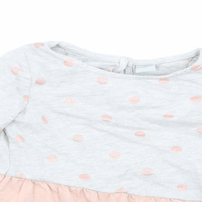 TU Girls Multicoloured Polka Dot  Basic T-Shirt Size 2-3 Years