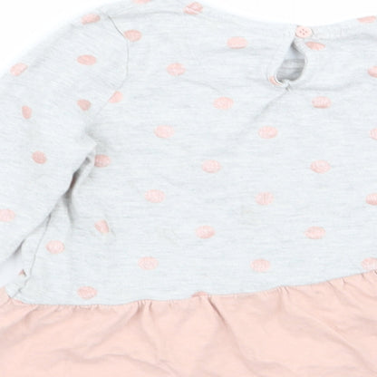 TU Girls Multicoloured Polka Dot  Basic T-Shirt Size 2-3 Years