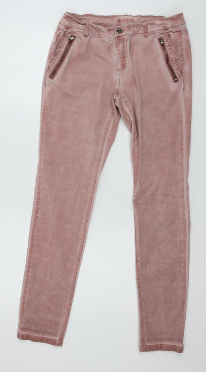 Womens UK Size 10 Esprit Regular Fit Skinny Pink Jeans