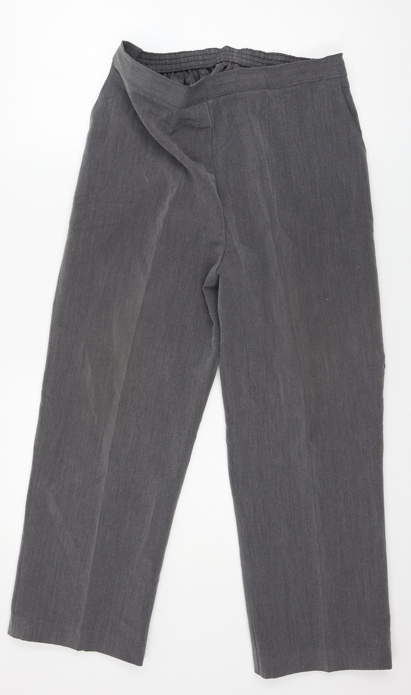 Womens UK Size 16 Preworn Regular Fit  Grey Trousers