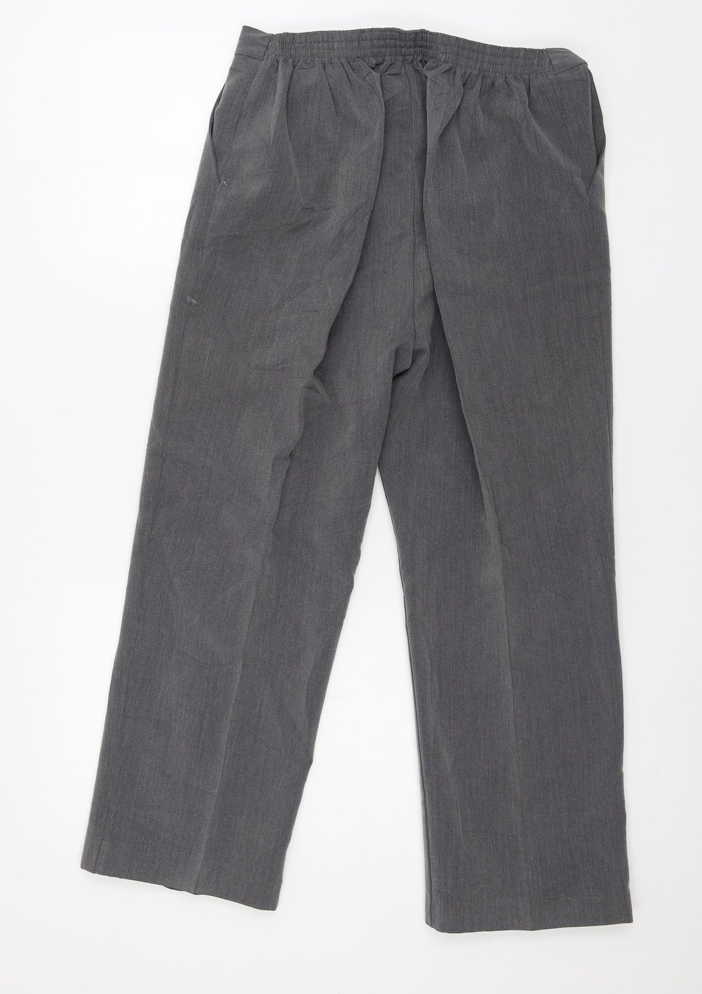 Womens UK Size 16 Preworn Regular Fit  Grey Trousers