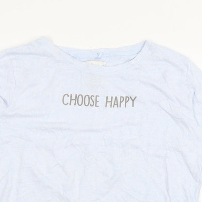 Love to lounge Womens Blue  Jersey Top Pyjama Top Size 6  - Choose Happy