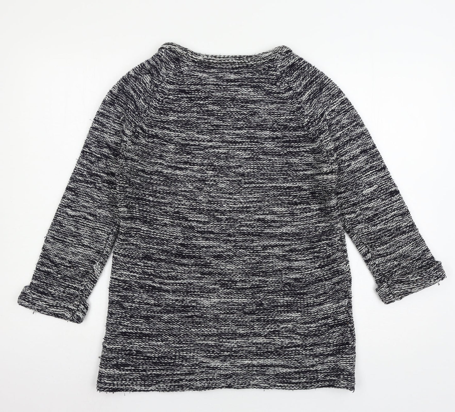 F&F Womens Blue Striped Knit Pullover Jumper Size 10