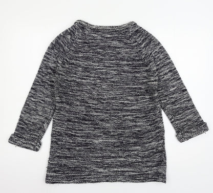 F&F Womens Blue Striped Knit Pullover Jumper Size 10