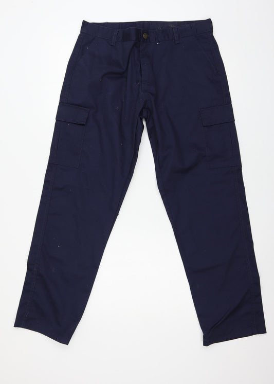 Womens UK Size 12 Uneek Regular Fit  Blue Trousers