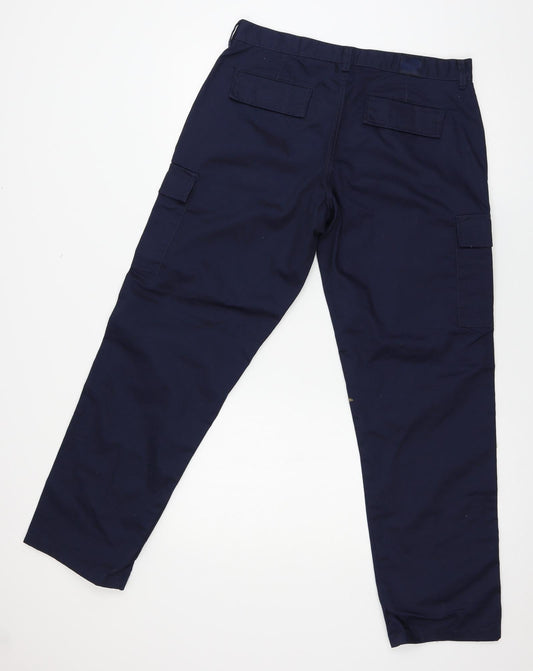 Womens UK Size 12 Uneek Regular Fit  Blue Trousers