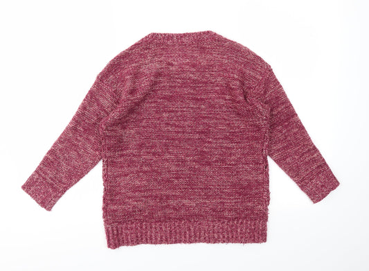 Red Hearing Womens Pink   Pullover Jumper Size 8