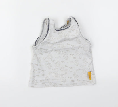TU Boys Grey Animal Print  Basic T-Shirt Size 2-3 Years