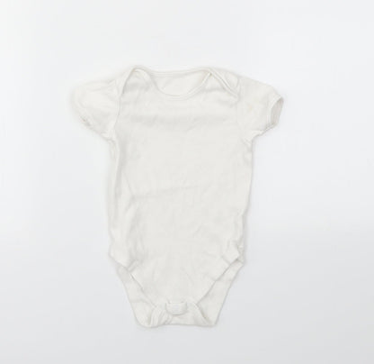 George Girls White   Babygrow One-Piece Size 12 Months