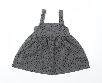 George Girls Grey Animal Print  Fit & Flare  Size 12-18 Months