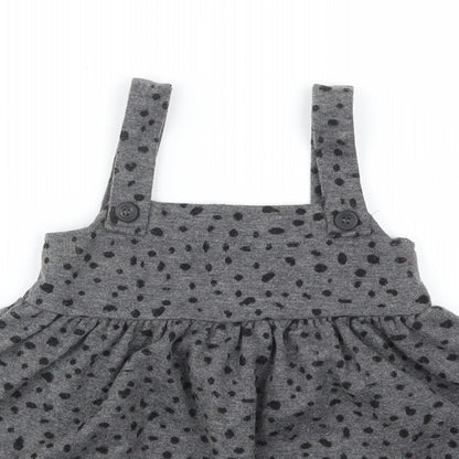 George Girls Grey Animal Print  Fit & Flare  Size 12-18 Months