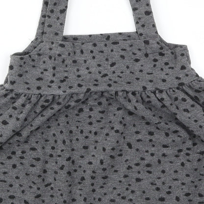 George Girls Grey Animal Print  Fit & Flare  Size 12-18 Months